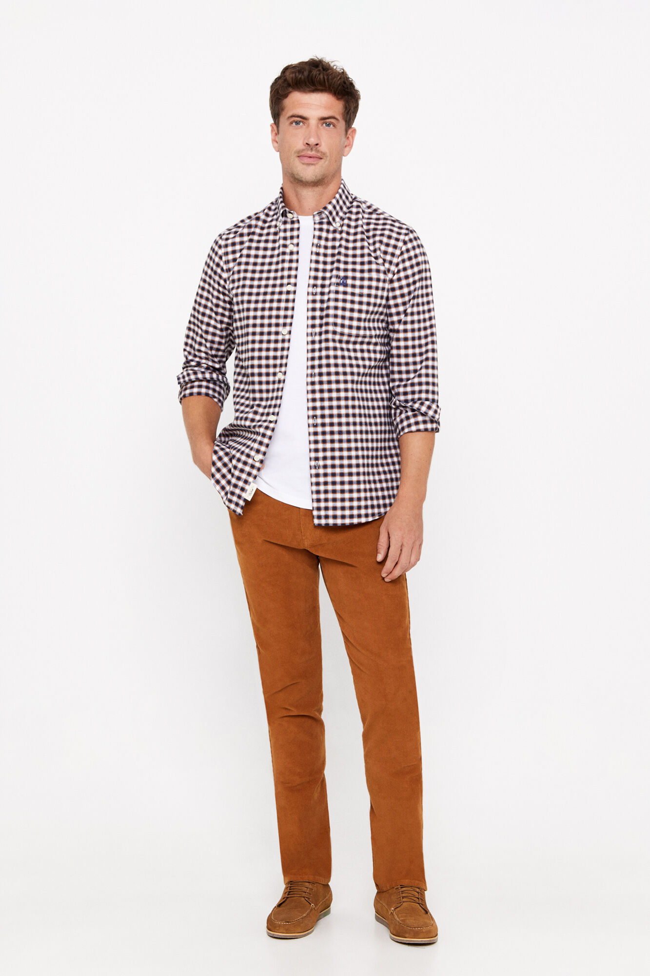 camisa oxford xadrez