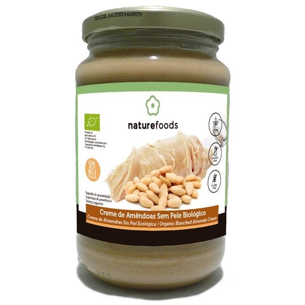 Creme De Amêndoa Biológico Sem Pele Sem Glúten
