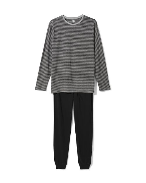 herenpyjama strepen noir