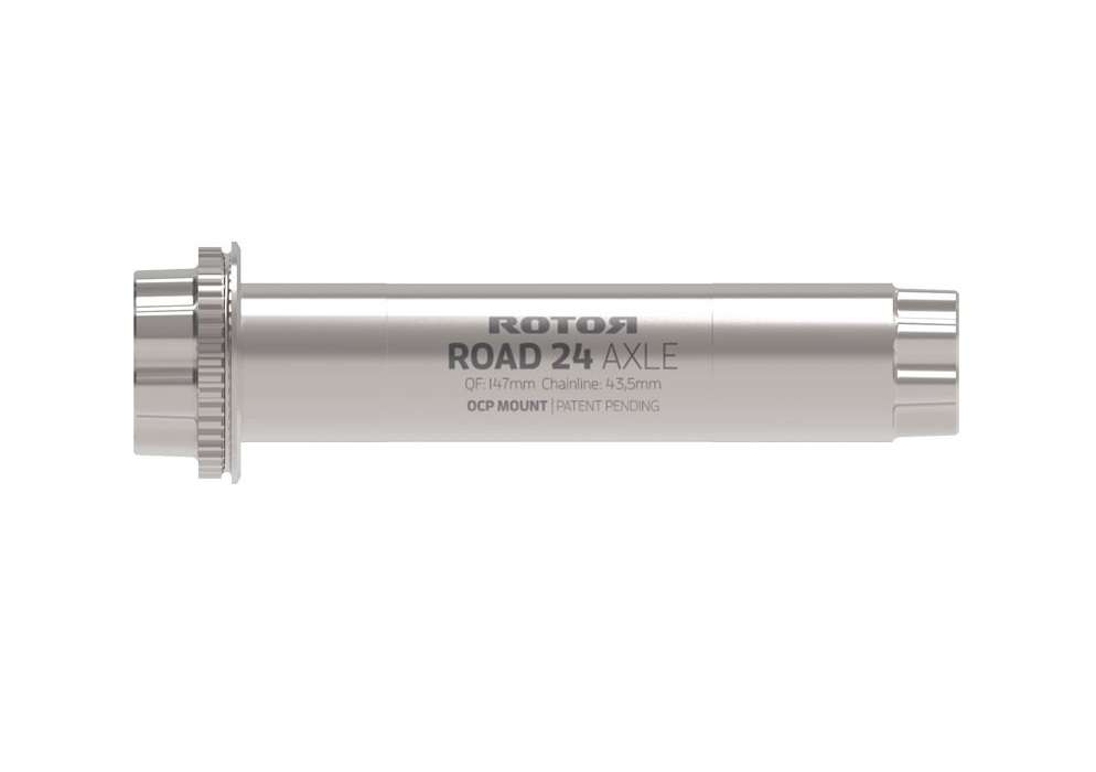 Rotor Road24 Axle 24mm Zwart
