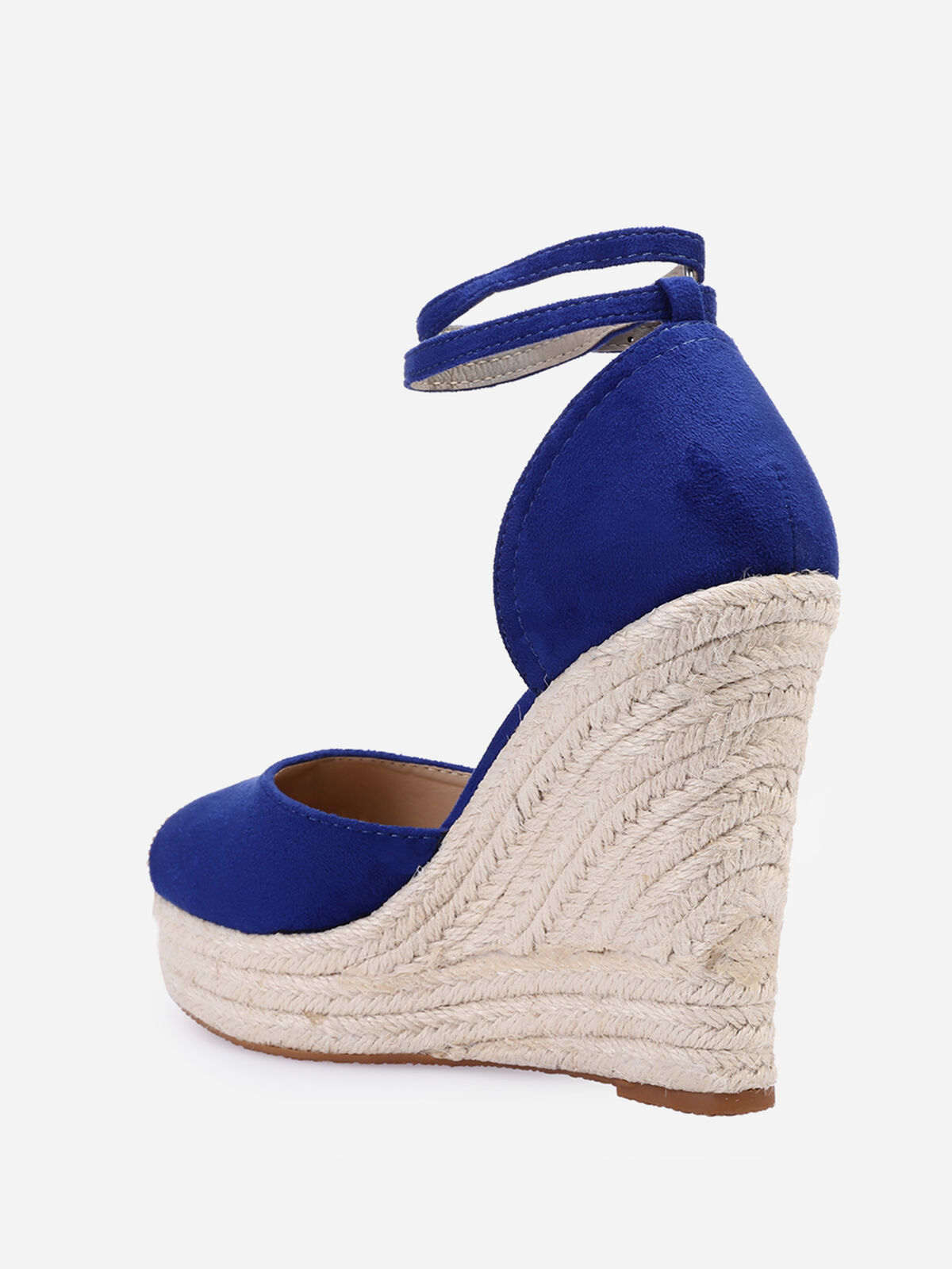 Espadrilles compensées- Bleu
