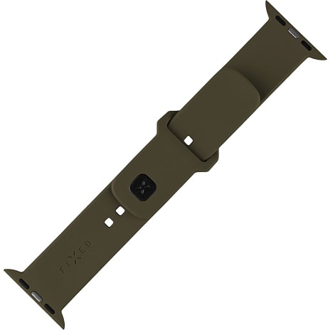 Fixed Silikone rem til Apple Watch - Oliven