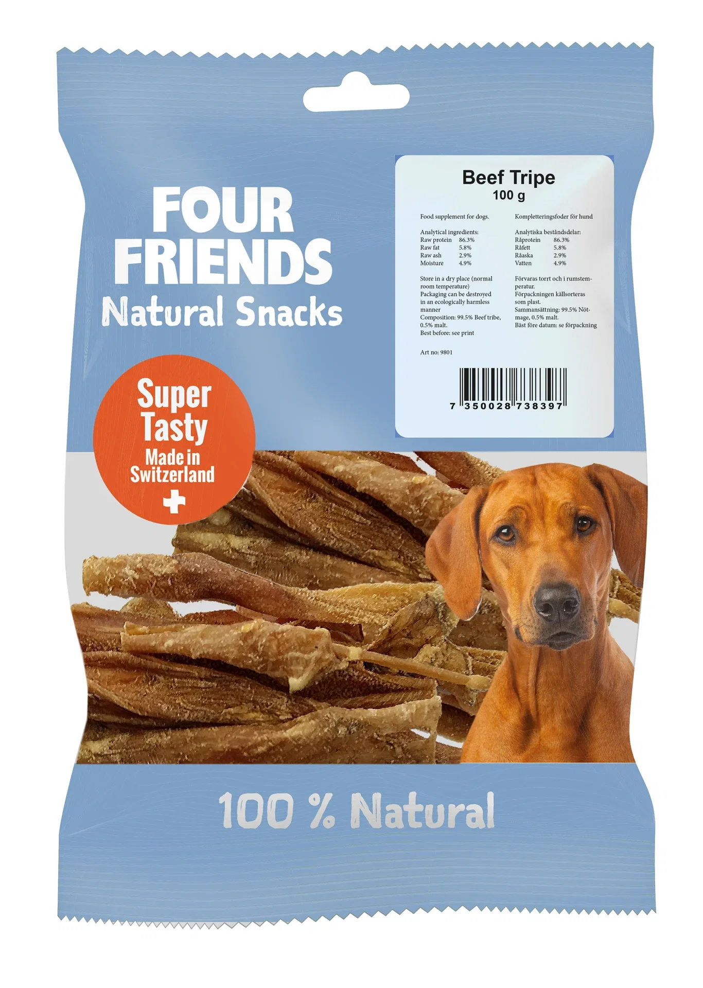 FourFriends Hundegodteri Natural kumage FourFriends 100 g