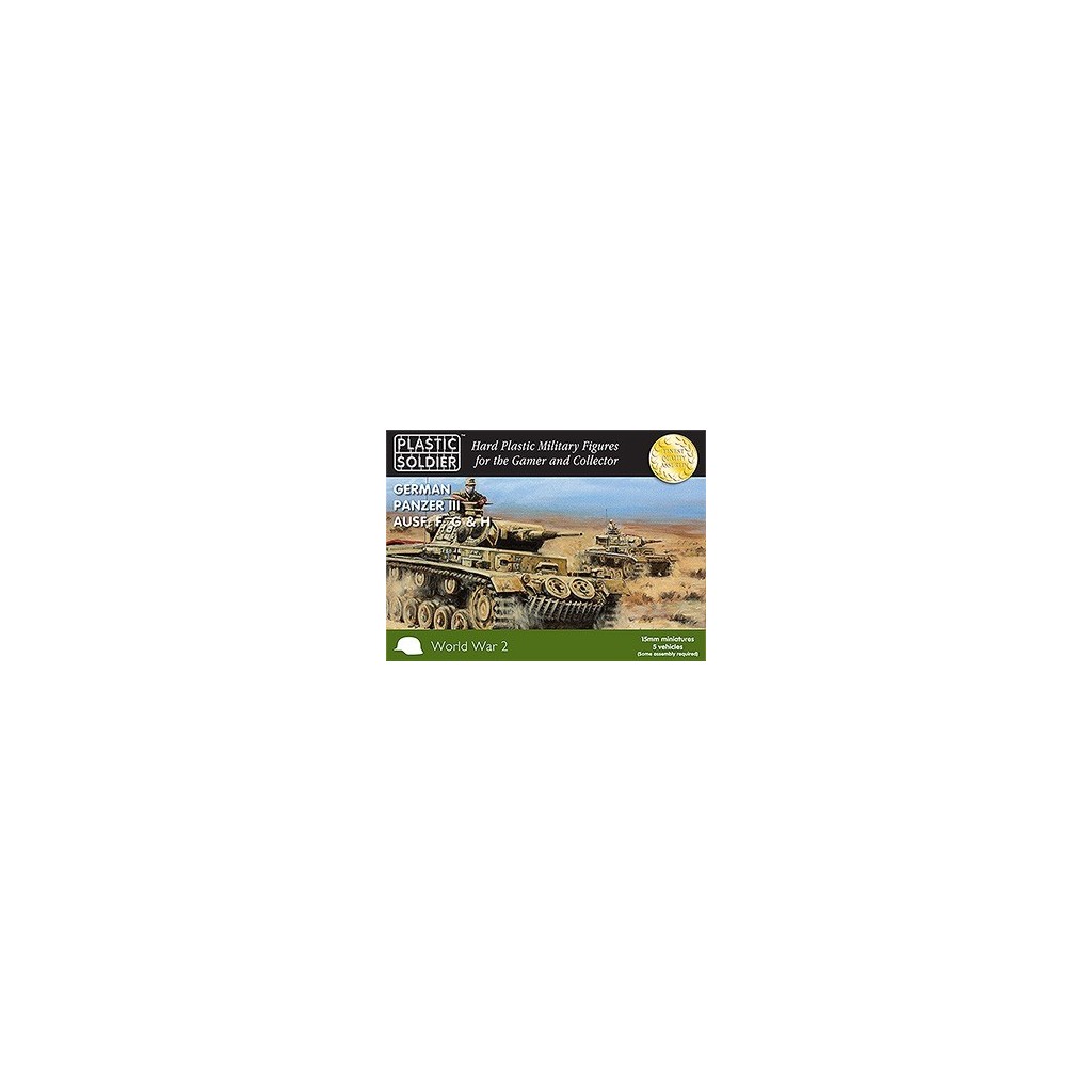 15mm WW2 German Panzer III F,G,H Tank