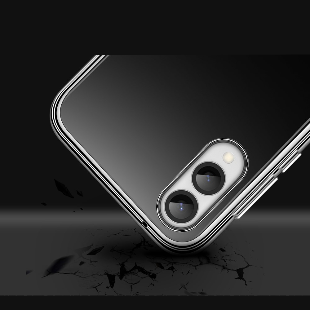 Samsung Galaxy S25 Edge Gummi Case Schutzhülle mit Kameraschutz - Transparent