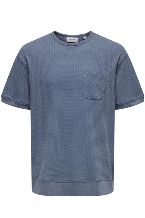 Only & Sons blauwe heren t-shirt