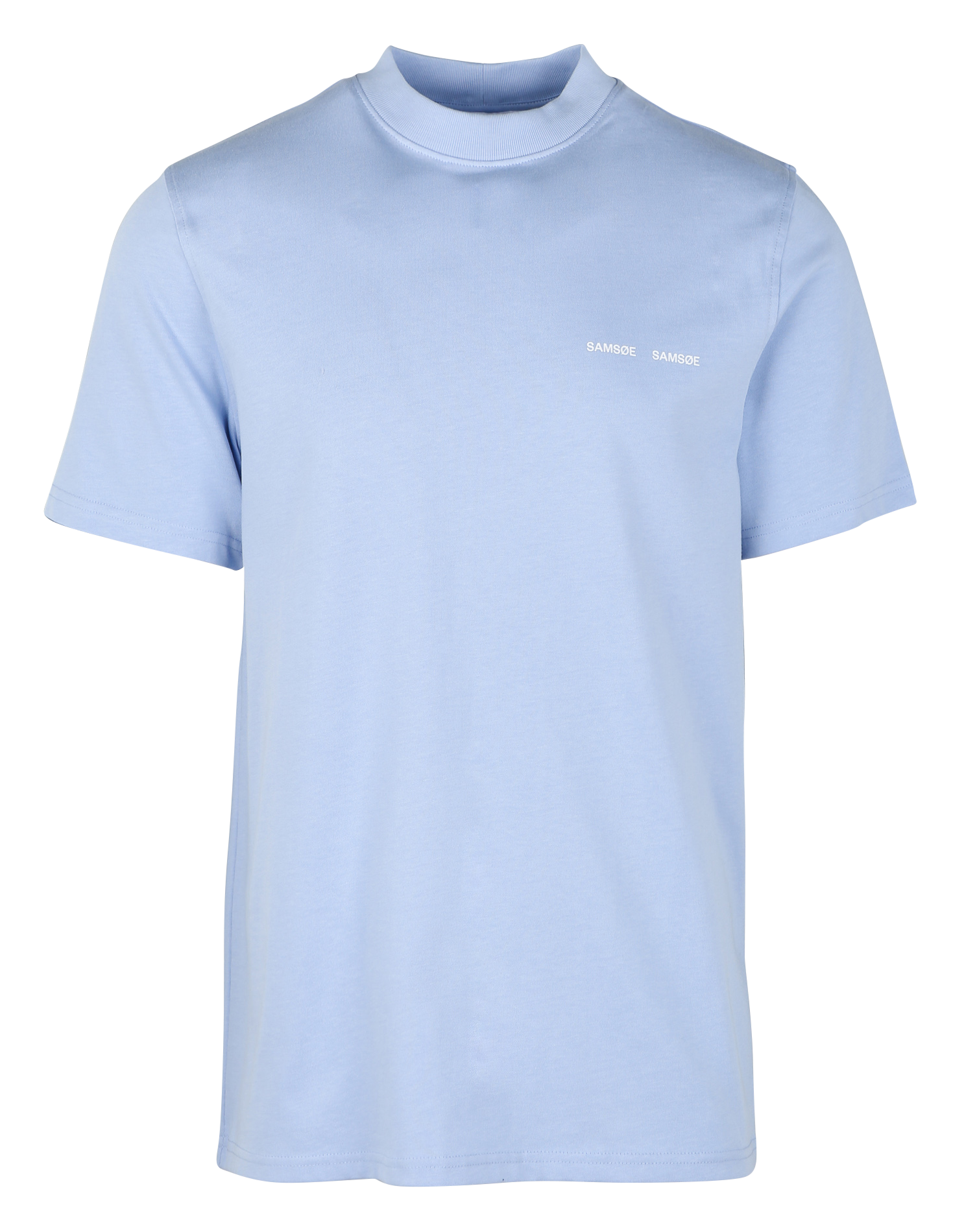 NORSBRO - Tee-shirt col montant regular-fit en coton bio| Bleu