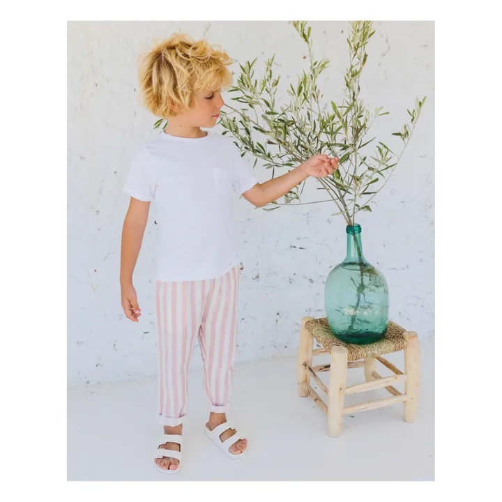 Búho T-shirt Poche Lin | Blanc