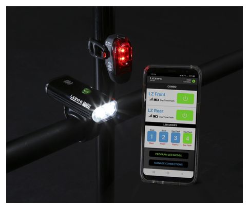 Paire d'Éclairages Lezyne Connect Smart Pair Noir