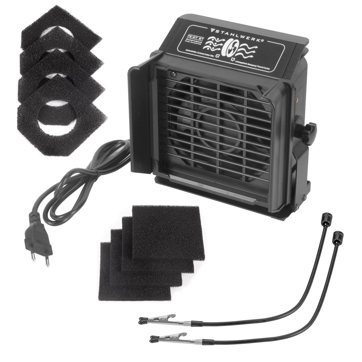 STAHLWERK soldeerafzuigsysteem FE-27 ST met 2-traps filter, rookafzuiging