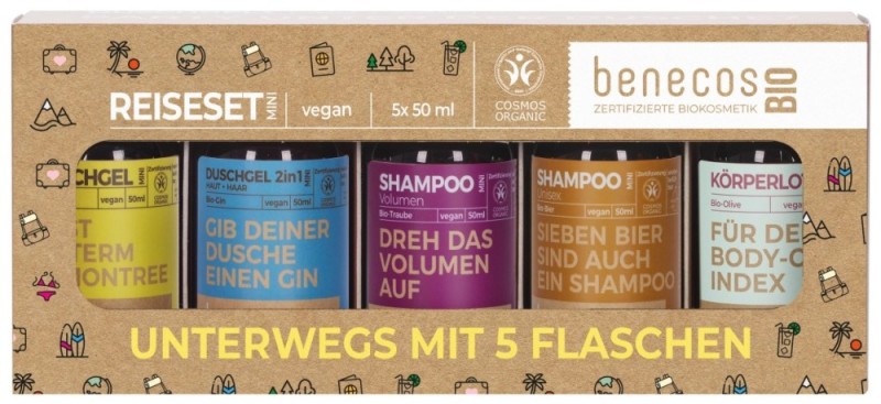 Benecos Giftset Bio Mini Travel Set 1 stuk