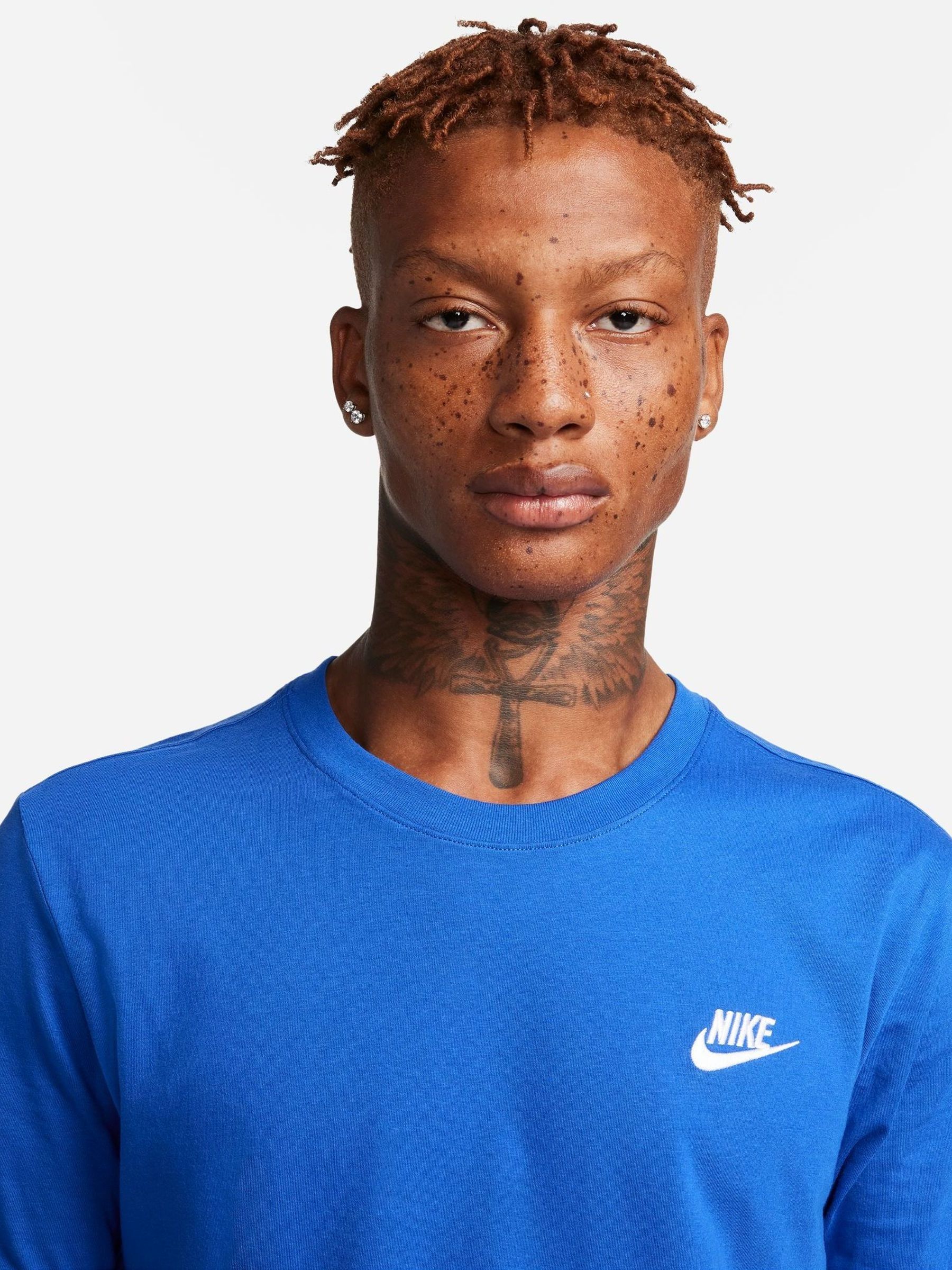 Koningsblauw - Nike Club T-shirt