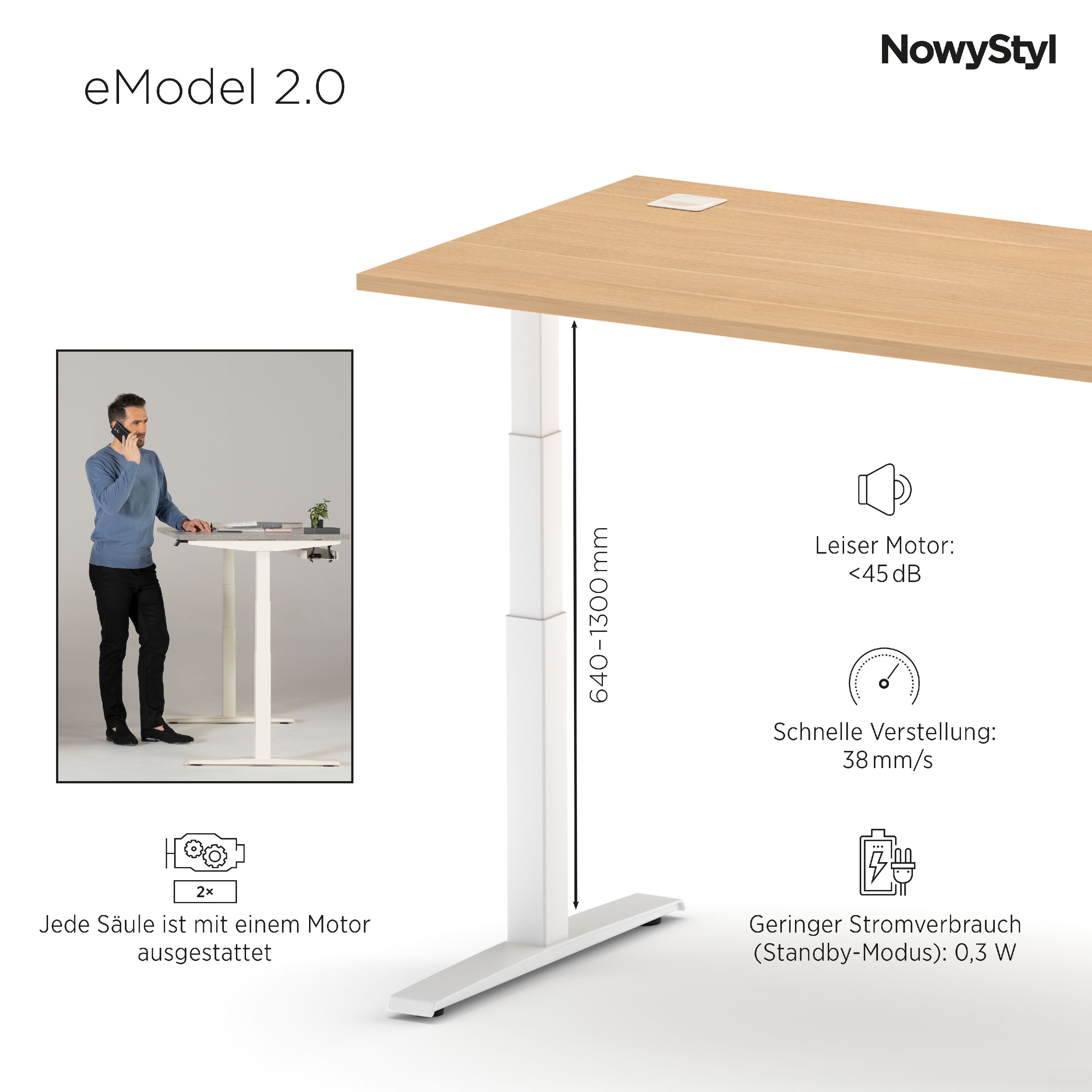 Elektroschreibtisch eMODEL