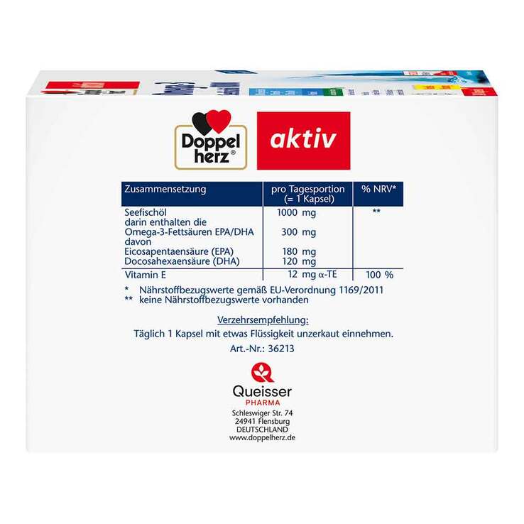 Doppelherz Omega-3 Seefischöl 1000 Kapseln, 240 St
