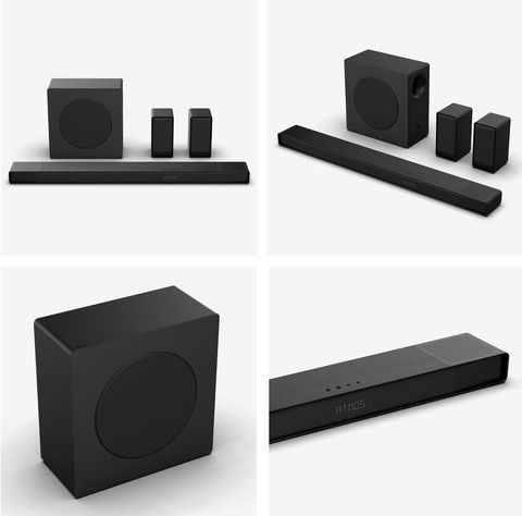 Hisense AX5140Q - Soundbar - 5.1.4 - 600 W - Draadloze Achterluidspreker - Dolby Atmos - DTS:X
