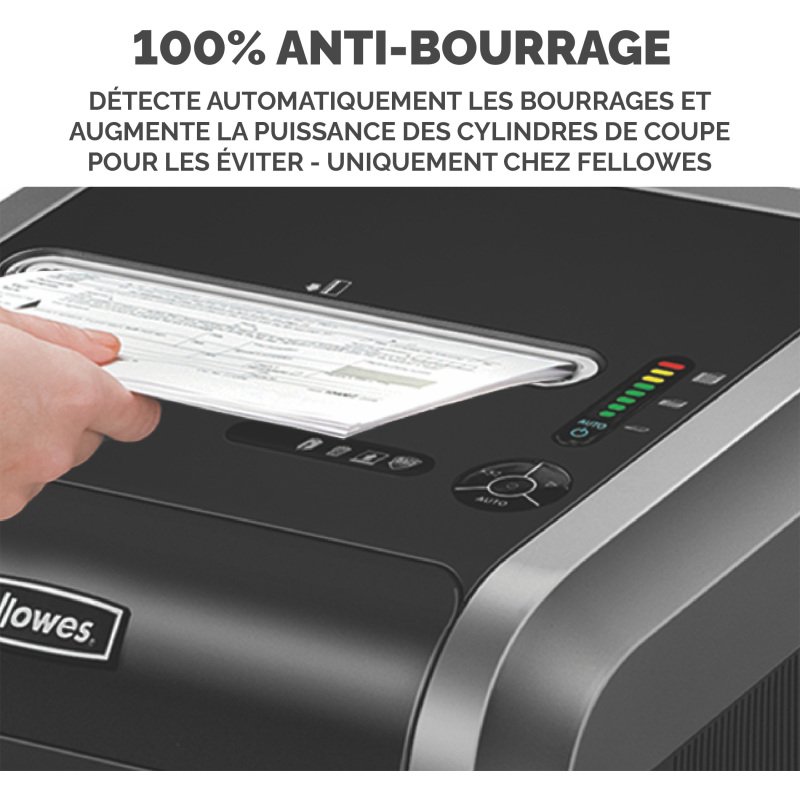 Destructeur Fellowes 325Ci - coupe croisée