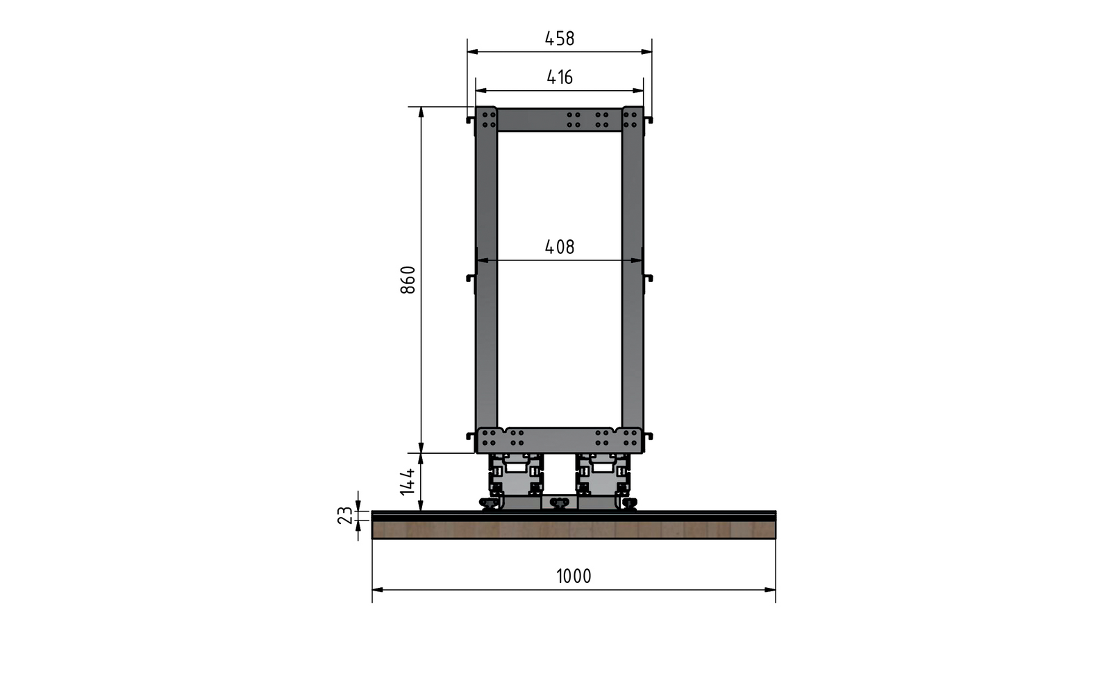Weih-tec  Load Move R2 Heckgaragen-Regalsystem