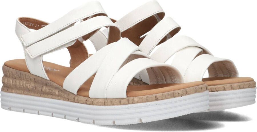 GABOR Sandalen met Hak Dames 702.2 Maat: 38 Materiaal: Leer Kleur: Wit