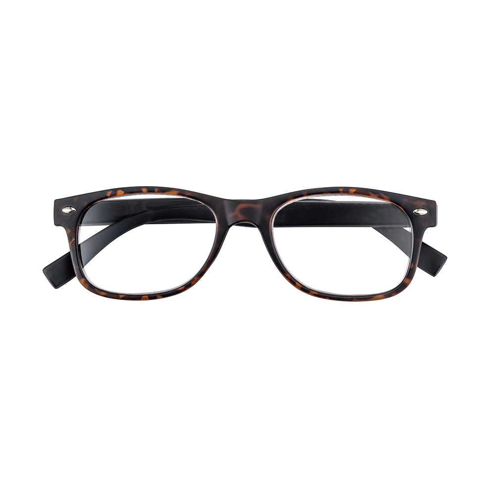 Nachhaltige Lesehilfe Lese Brille Dioptrie  3.00 Eco Kollektion mit Brillenetui Matt - Schwarz / Tortoise