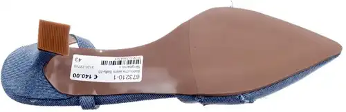 Babouche jeans Sally-33 - maat 43 slingback jeans - maat 43 Calandschoen