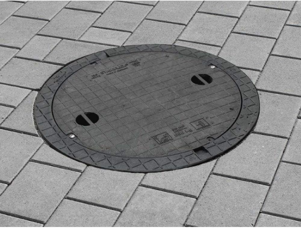 Schachtabdeckung STABIFLEX Abdeckung NewEdition-600kg-Typ1 (mit Griffmulden) Kanaldeckel Zisternendeckel Abdeckung Zisterne Schacht leicht Kunststoff PE