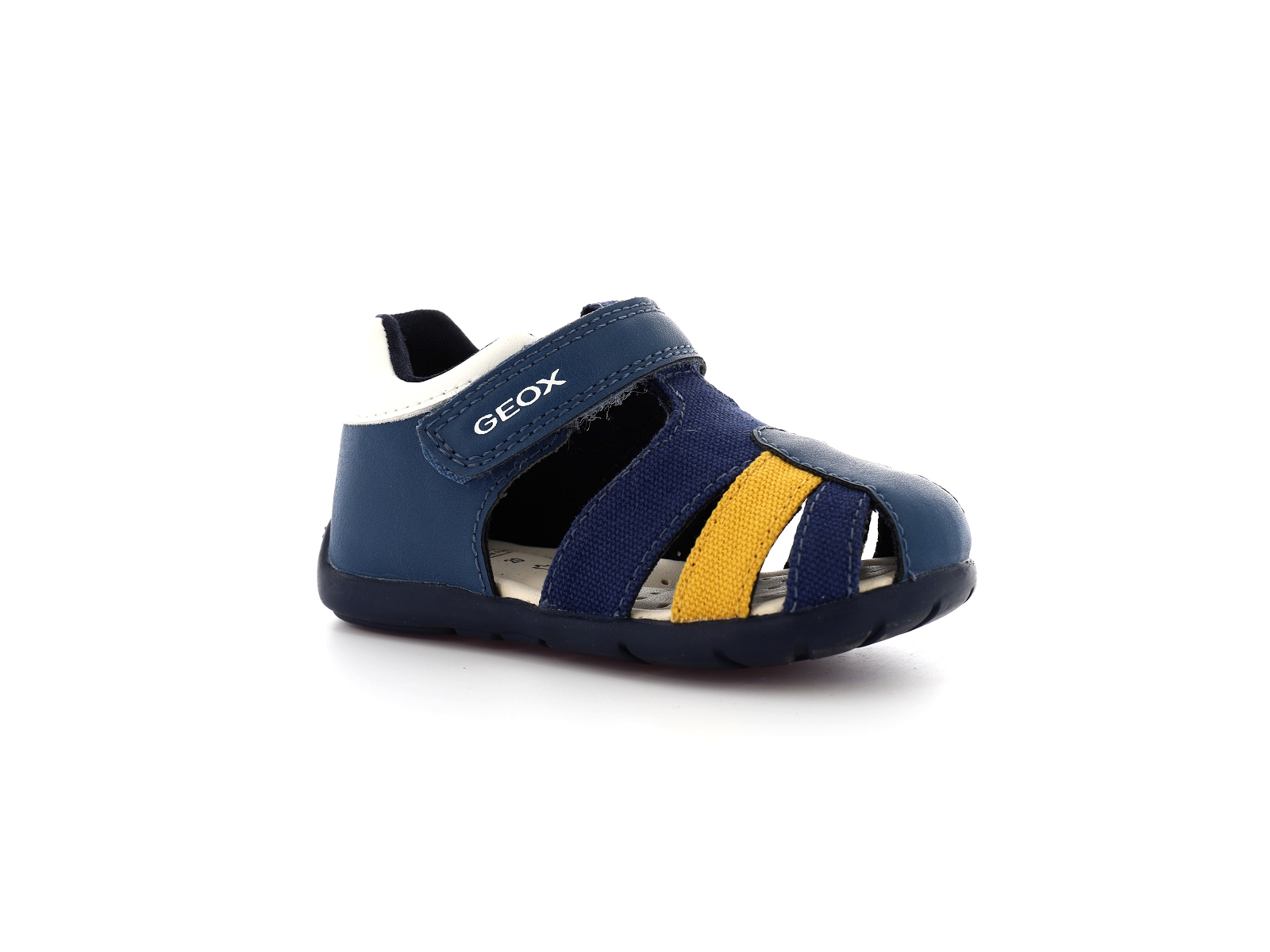 Geox-B ELTHAN BOY B451PC Matières combinées Bleu-Jaune