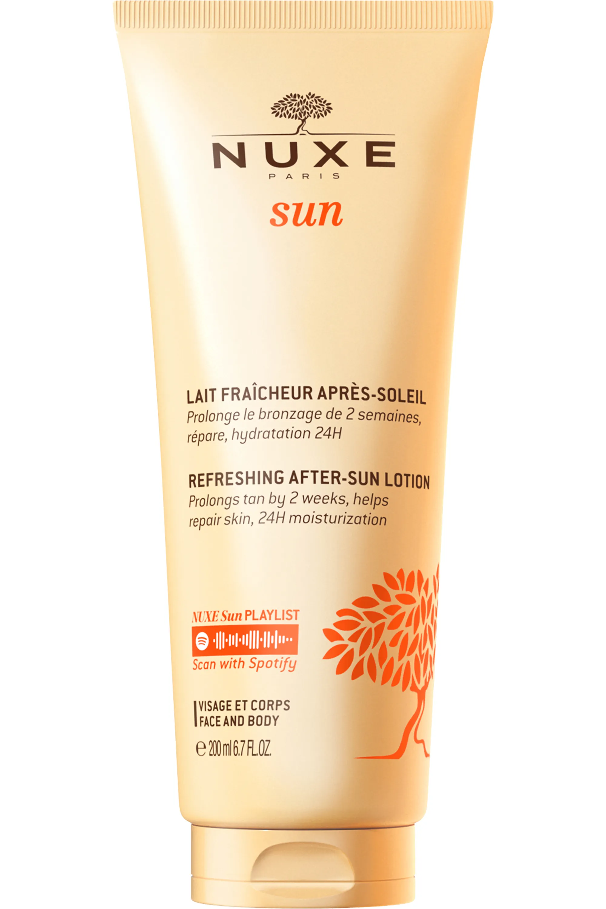 Nuxe Lait fraîcheur après-soleil visage et corps Nuxe Sun-200 ml