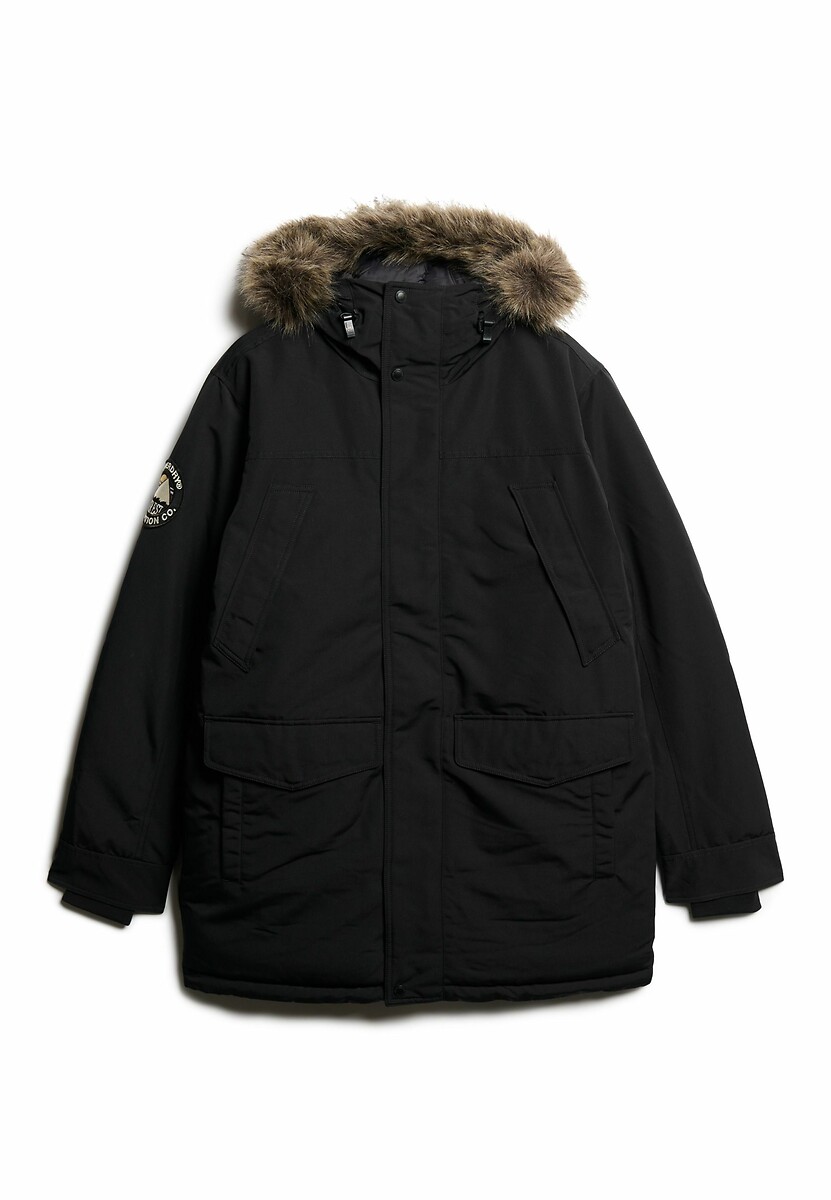 SUPERDRY<br>Parka com capuz e pele sintética