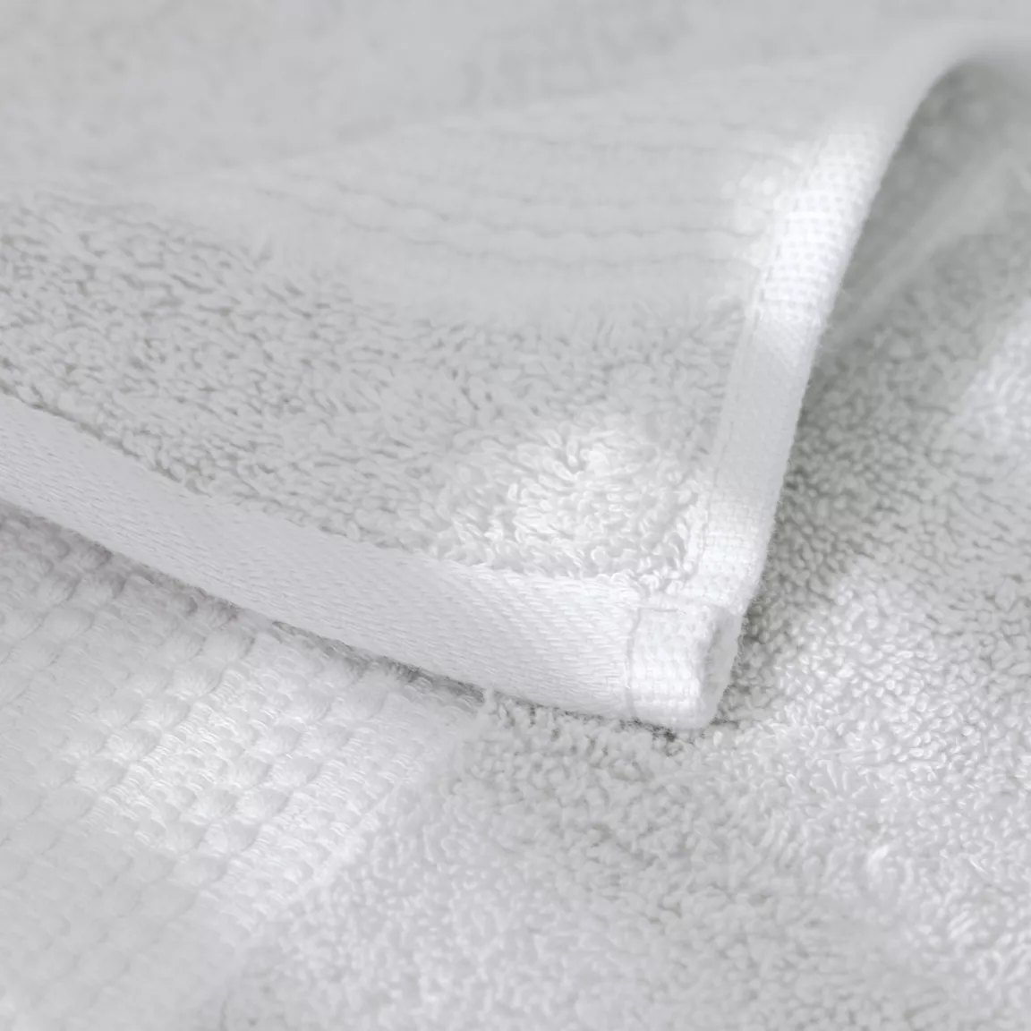 Serviette de bain coton bio (50 x 90 cm) Méline Blanc chantilly
