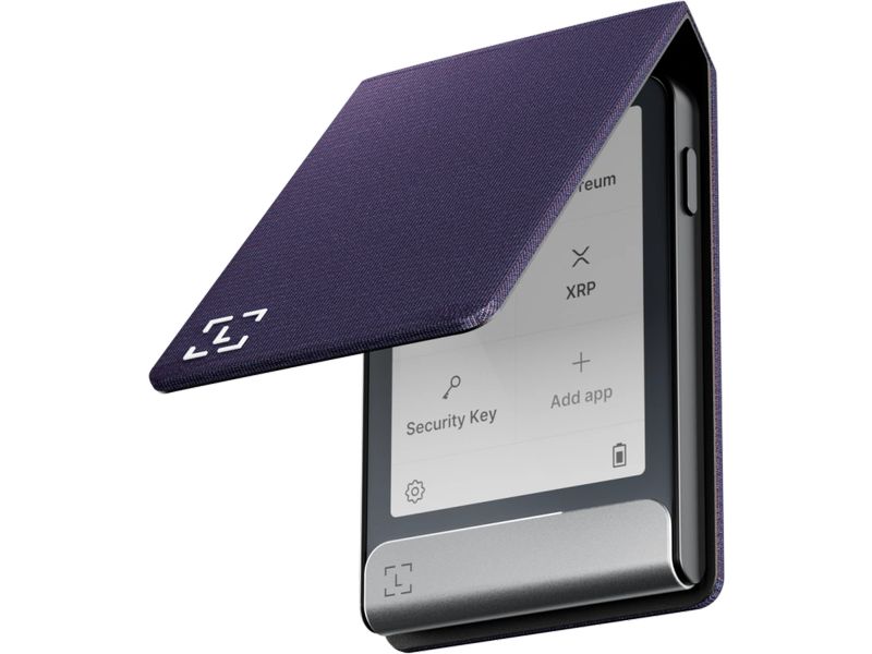 Ledger Flex Magnet Folio Party Aubergine Magnetisches Schutz-Etui für Krypto-Wallets mit Touchscreen