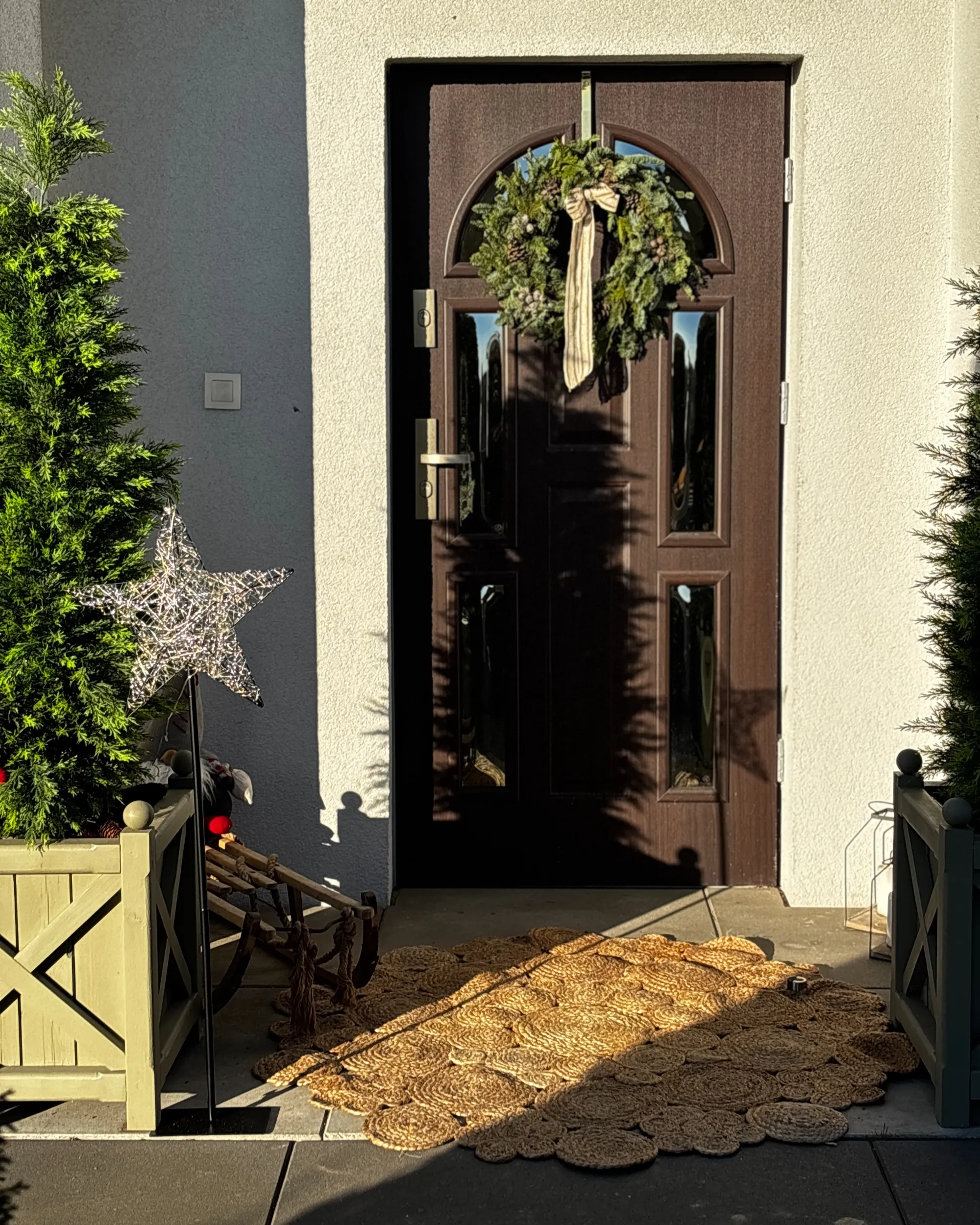 Buitendecoratie LED SANNAN Ster 110 cm Zwart