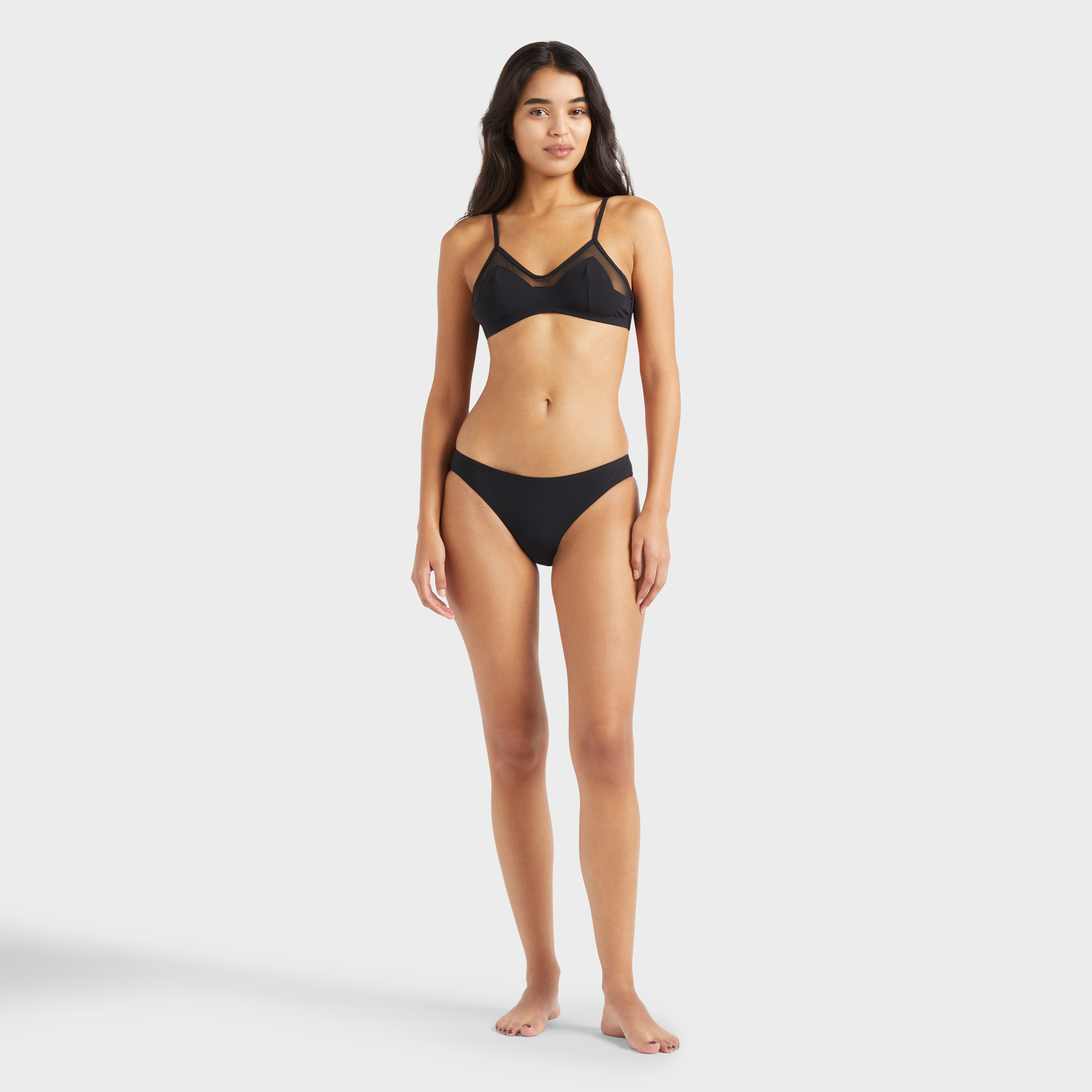 Haut de maillot de bain brassière femme uni