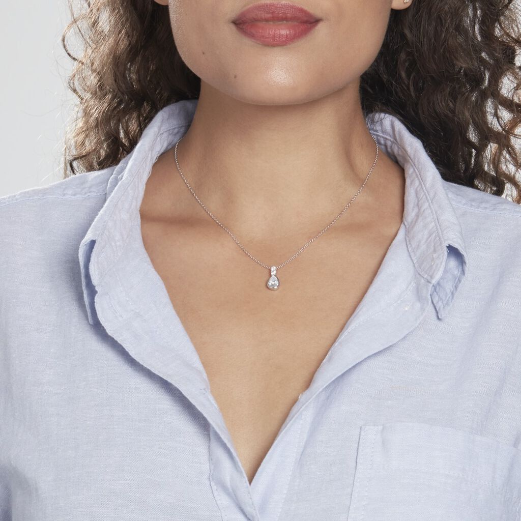 Collier Davut Argent Oxyde