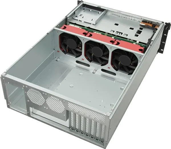 SilverStone RM43-320-RS - Rack-monterbar - 4U - forlænget ATX / SSI EEB - SATA/SAS - hot-swap (ATX / PS/2) - USB