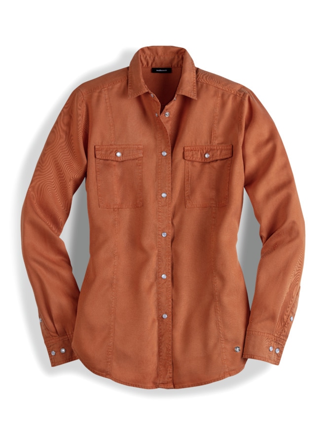 Lyocell-Jeansbluse Extraleicht