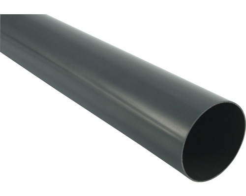 Marley afvoerbuis, kunststof, rond, antracietgrijs RAL 7016, nominale breedte 53 mm, 3000 mm
