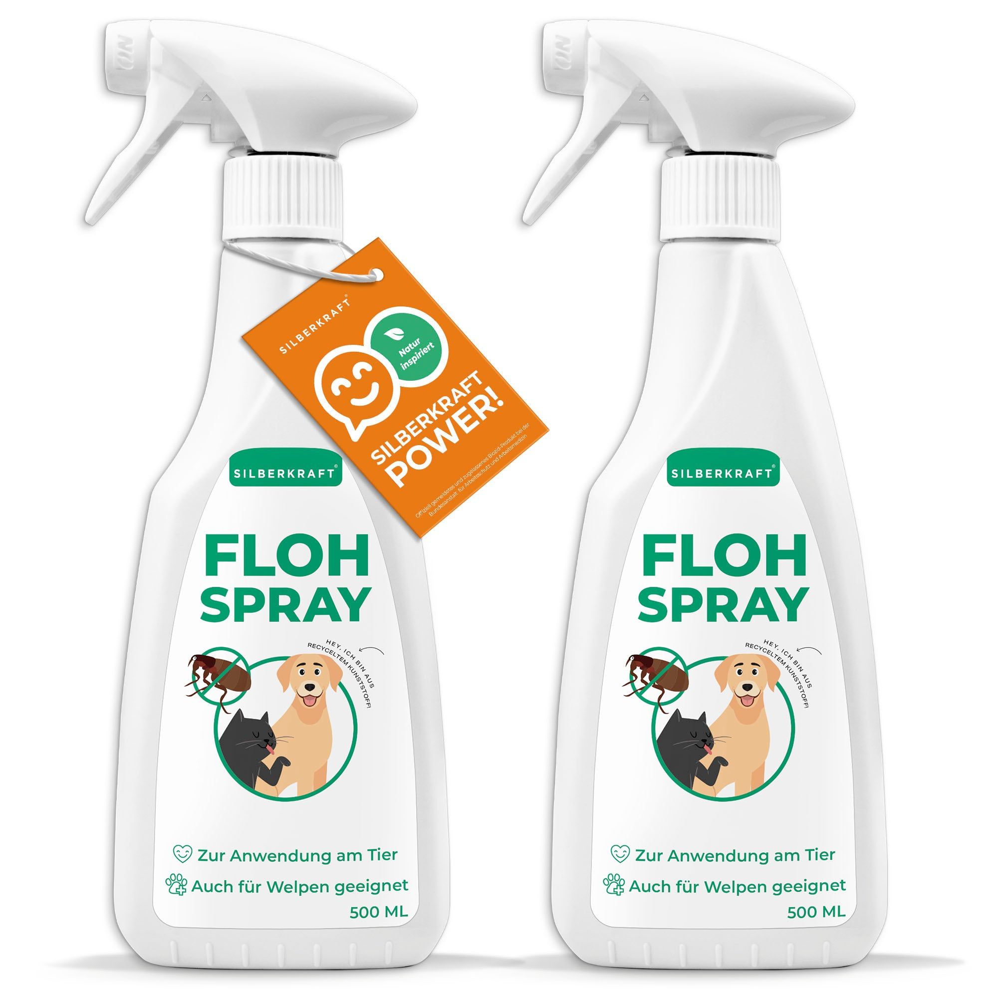 SILBERKRAFT Flohspray Hunde und Katzen