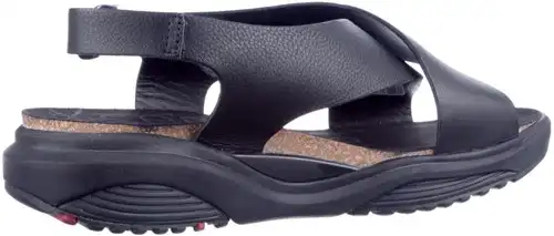 Xsensible zwart Corfu 30317.5.001 H - maat 38 sandaal zwart - maat 38 Calandschoen