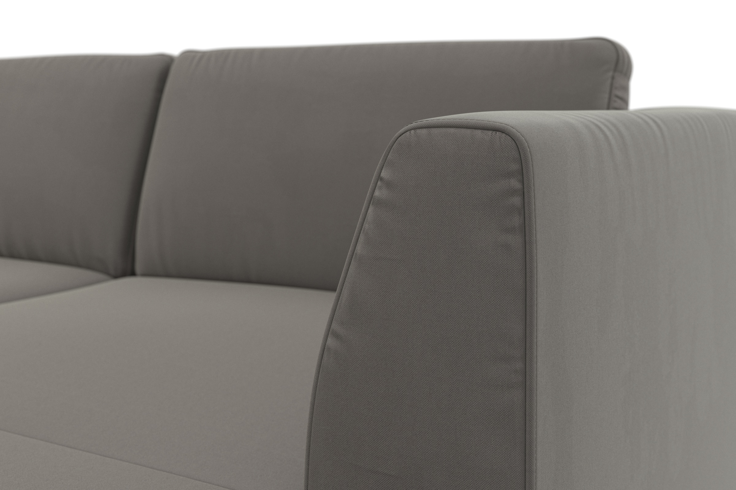 sit&more Wohnlandschaft »Olsen U-Form« inklusive Sitztiefenverstellung, wahlweise mit Bettfunktion, 15cm hoch