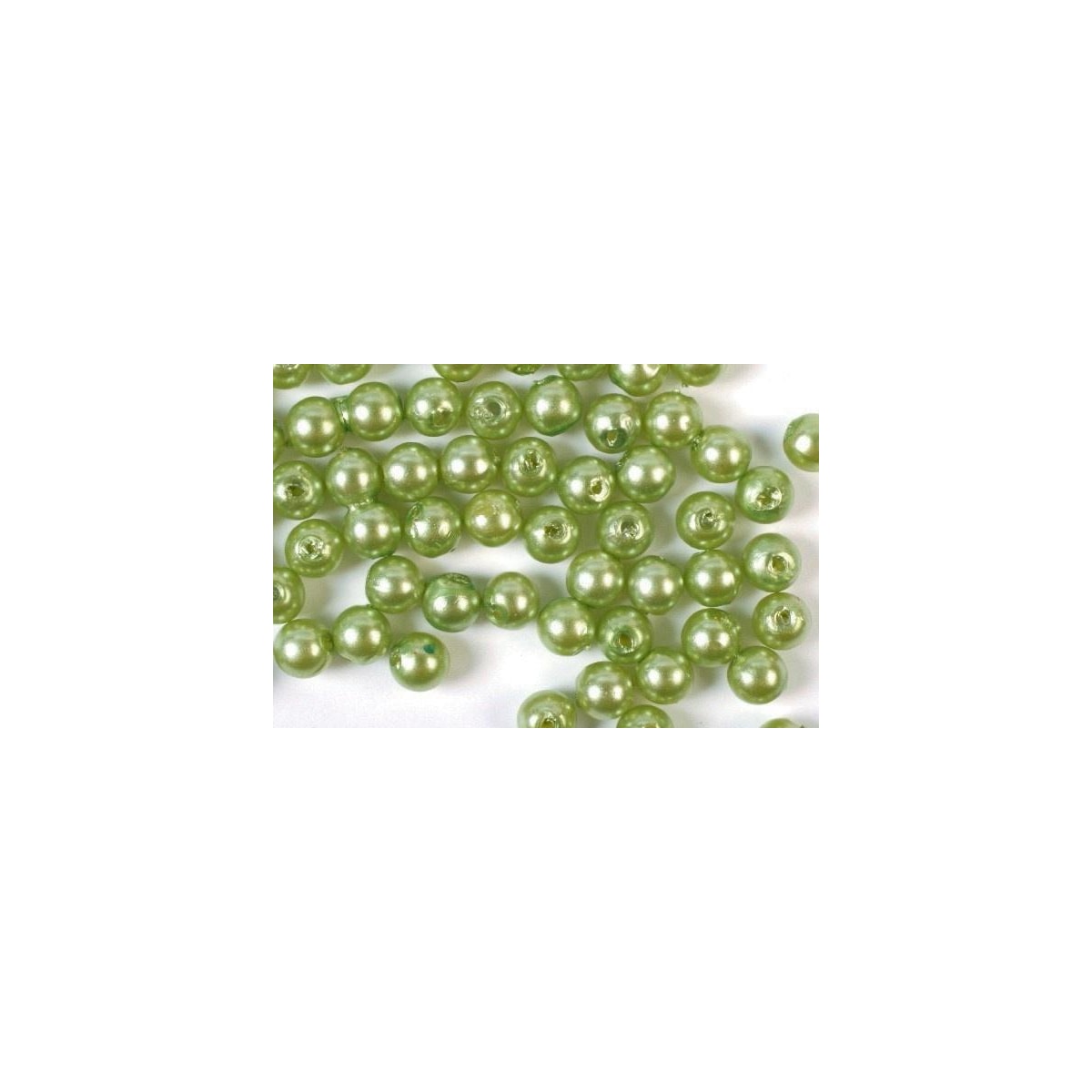 Plastpärlor 5mm 500g, Lime