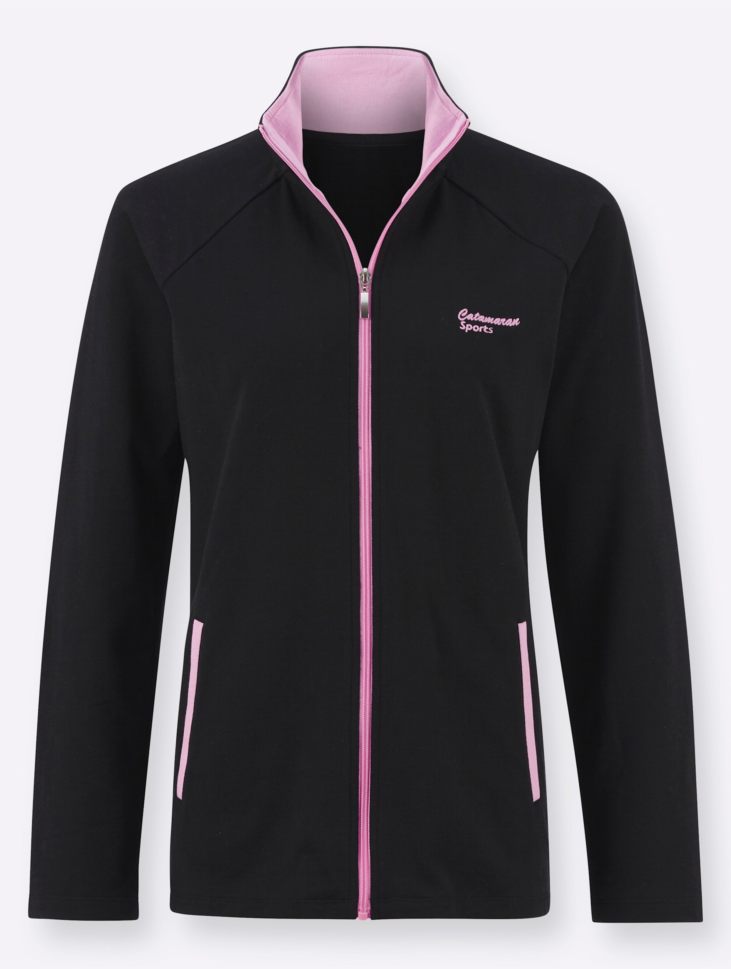 Catamaran Sports Freizeitanzug in schwarz-orchidee