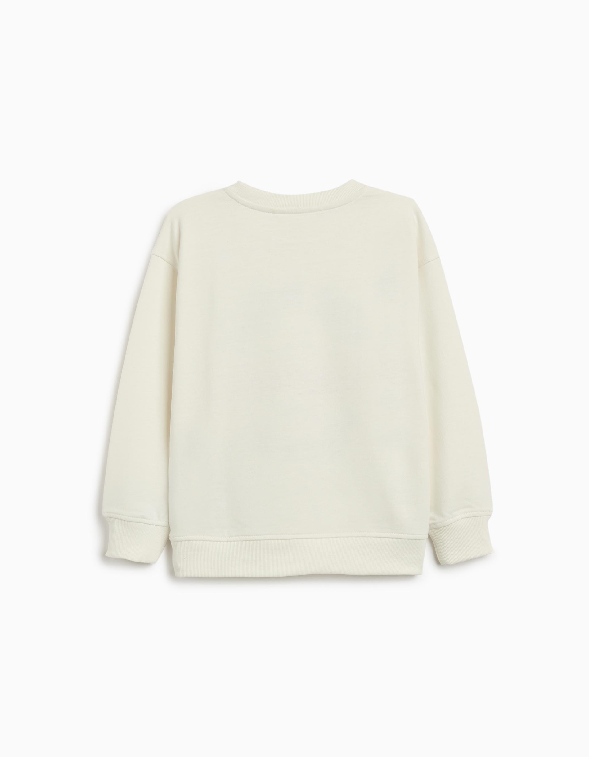 Sweatshirt de Felpa, Menino, Branco