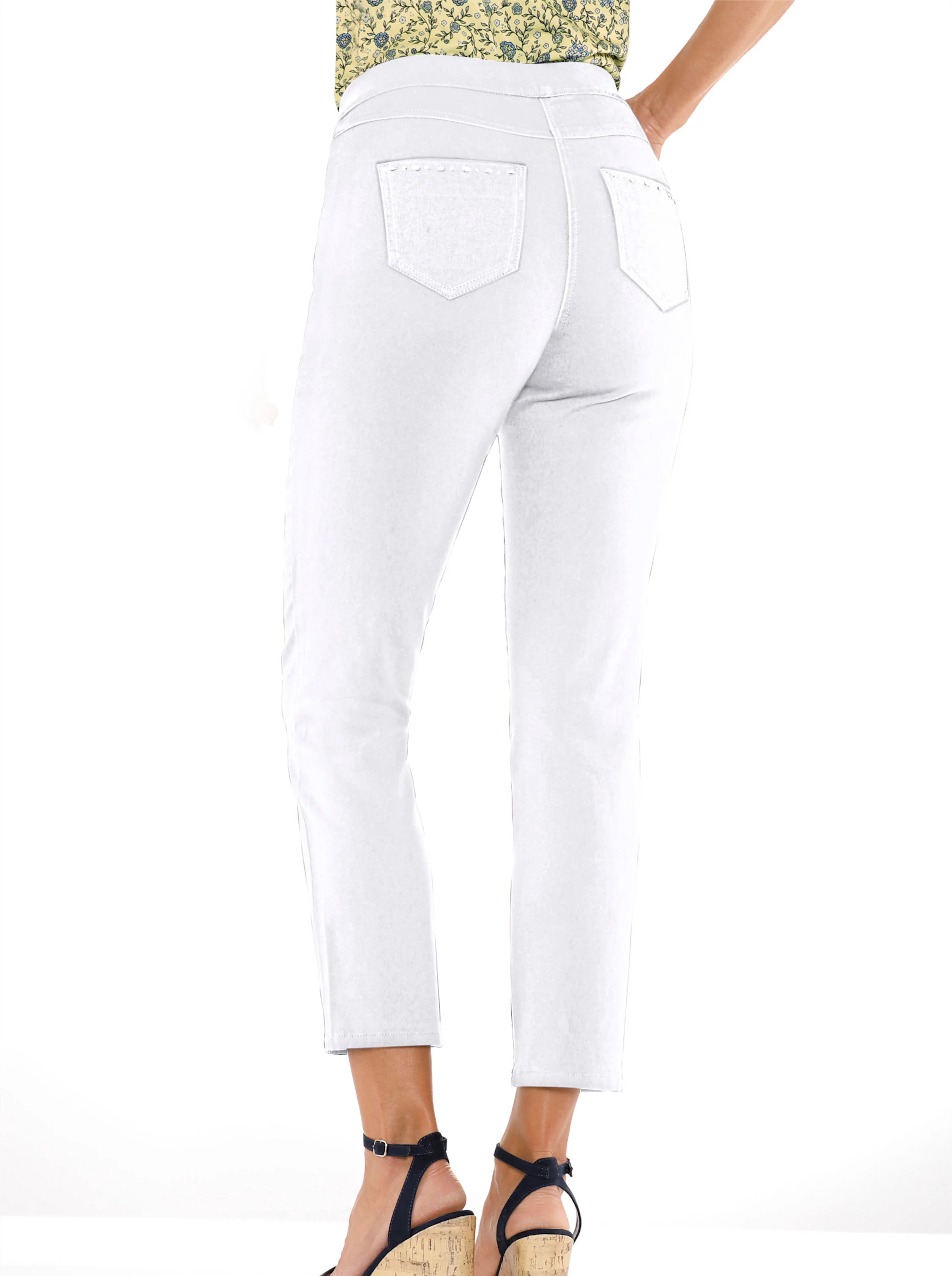 7/8-Jeans in weiß