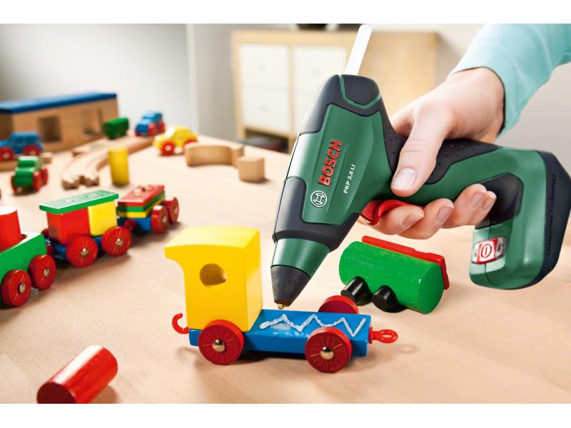 Bosch Akku-Heissklebepistole PKP 3.6 LI Klebepistole, Klebesticks 7 mm