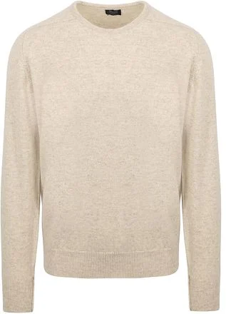William Lockie Trui Lamswol Beige 7097DF-30 Linen kopen