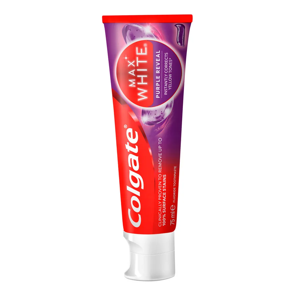 Colgate Max White Purple Tandpasta - 75 ml.