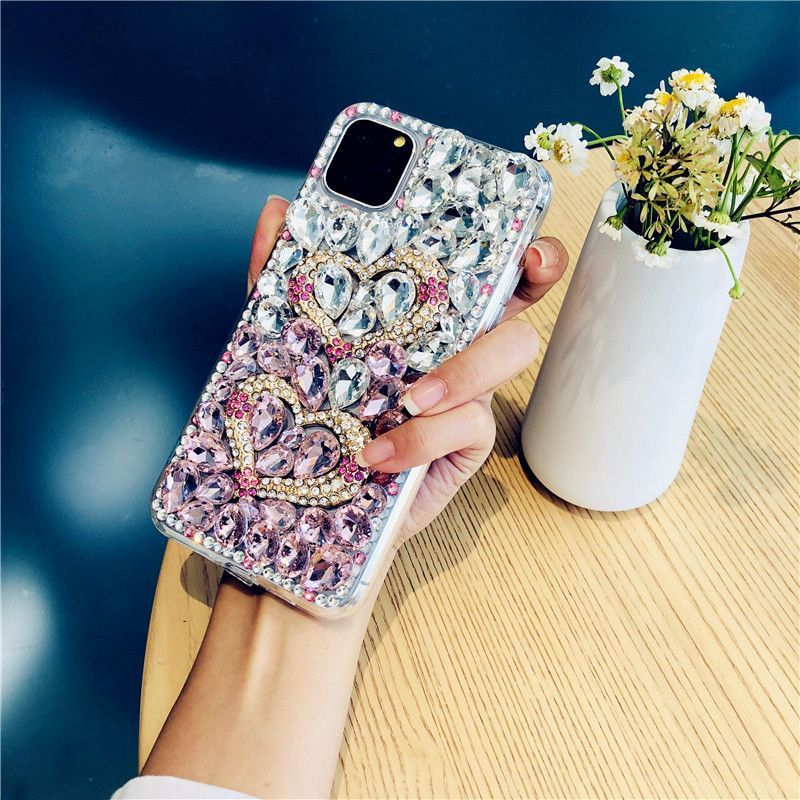 Mobby - Strass-telefoonhoesje voor iPhone en Samsung