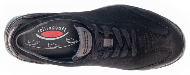Gabor Rollingsoft Keilsneaker  mit Logoschriftzug an der Ferse, Freizeitschuh, Halbschuh, Schnürschuh