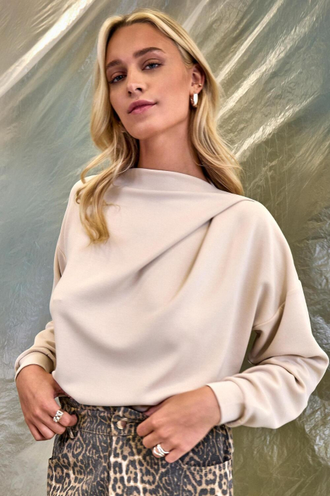 Minus beige dames sweater