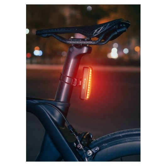 Wiederaufladbares USB Velo Rücklicht Fahrrad LED Warnlicht IPX4 - Rot